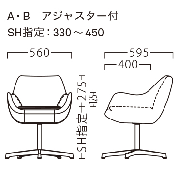 プルーフA・B寸法図